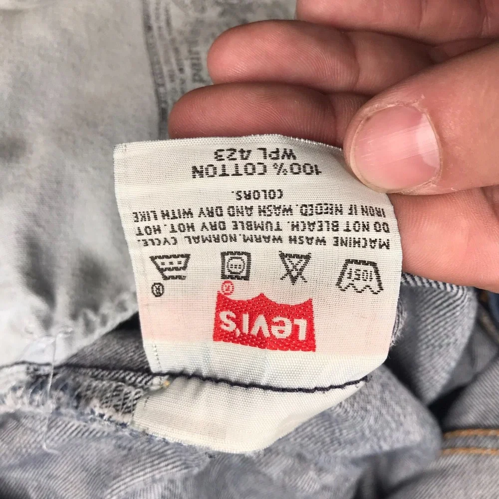 Levis 501 XX Jeans Mens 40 (40x31) Blue Button Fly Denim Vintage Y2K *Flaw